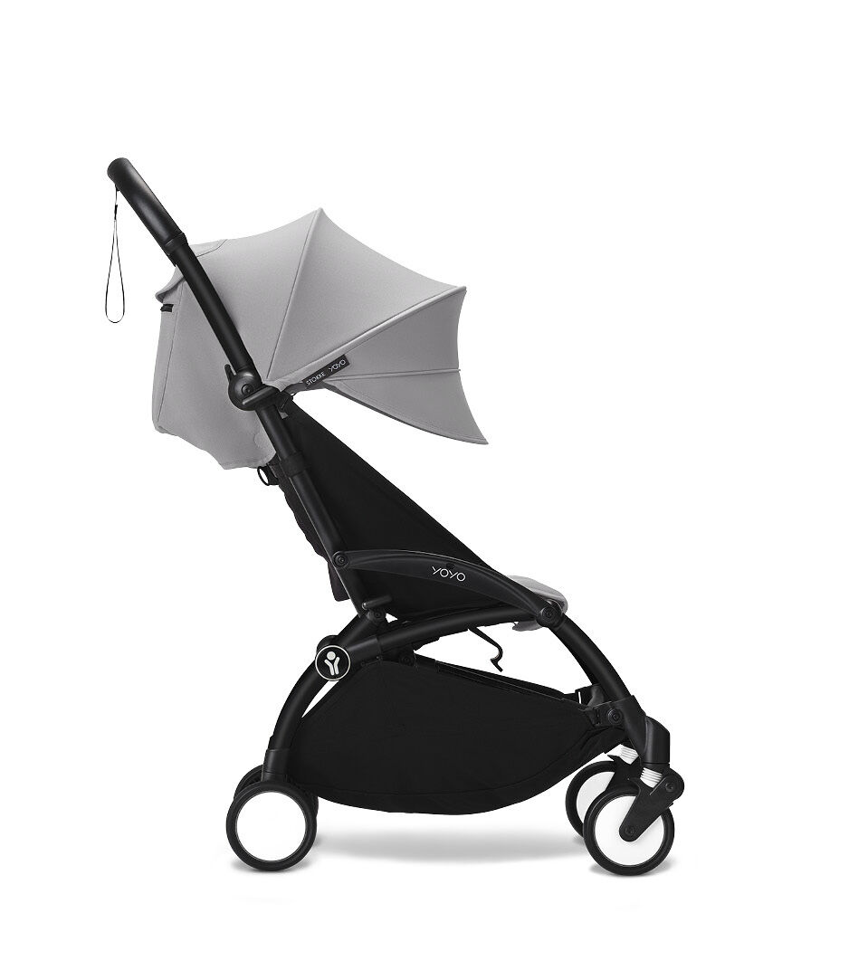 Stokke® YOYO3® 6+ Black Frame. Stone. Extended Canopy. galery image 10